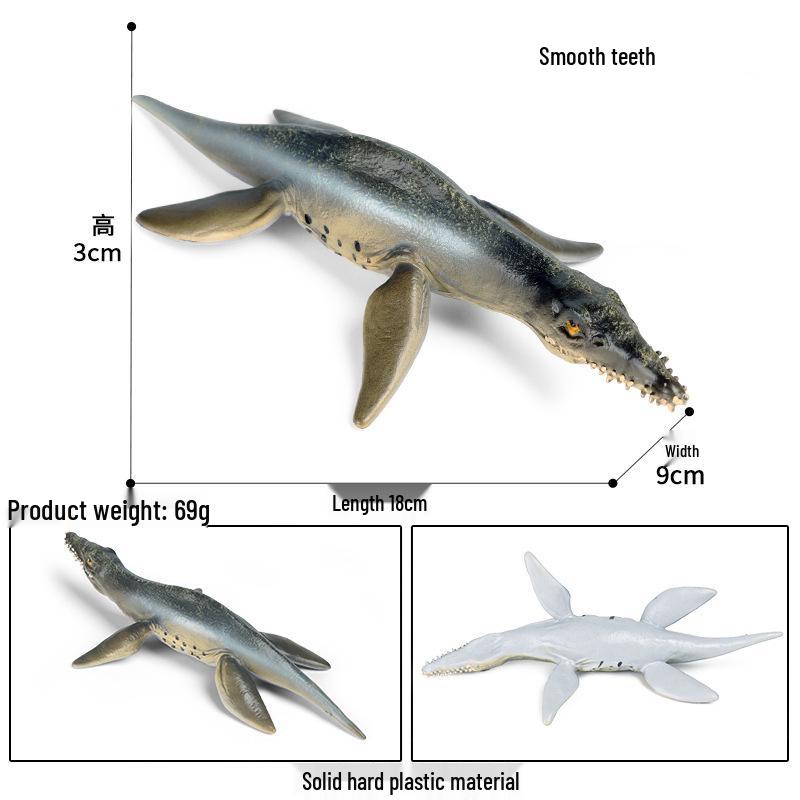 Mosasaurus Tylosaurus Marine Dinosaur Model - Jurassic Desktop Ornament Toy for Kids