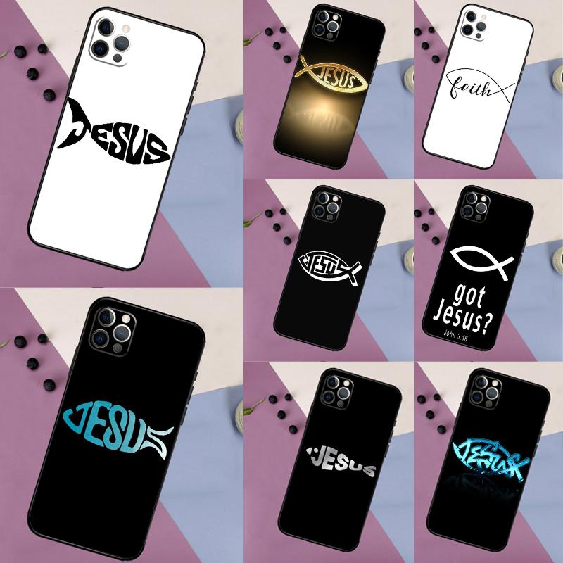 Fish Symbol Jesus Christ Christian Case For Samsung Galaxy S22 Ultra S21 S20 S24 S25 Ultra S9 S10 Plus S23 FE S25 FE Back Cover