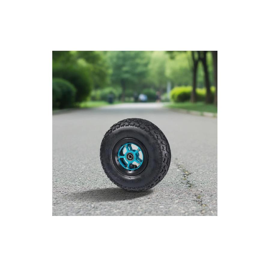 Inflatable Wheel 9-Inch Knobby Pattern Wheel Vehicle Part Heavy Duty Even Rolling