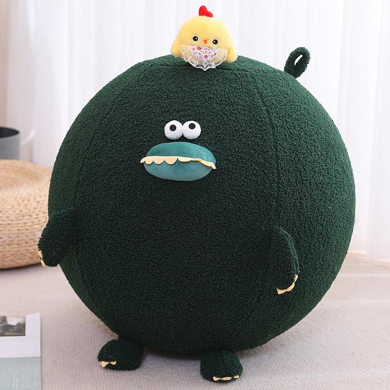 Large Round Ball Yoga Ball Pillow Plush Toy Doll Panda Crocodile Doll