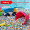 Kids' Imitation Porcelain Sandpit with Large Particles, Beach Tools, and Cassia Seed Alternatives