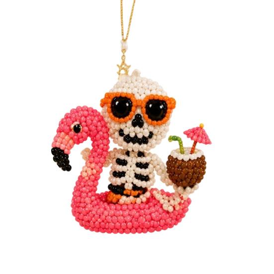 Yousheng 3D Beaded Animal Kit,Cute Tiny Highland Cow Beading Kit with Colorful Embroidery Beads And Instructions,Handmade Bead Art Craft for Beginners