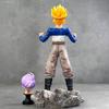Bandai Dragon Ball Handmade Crying Tranx Double Headed Carving Super Saiyan Anime Surrounding GK Handmade Model Desktop Decoration