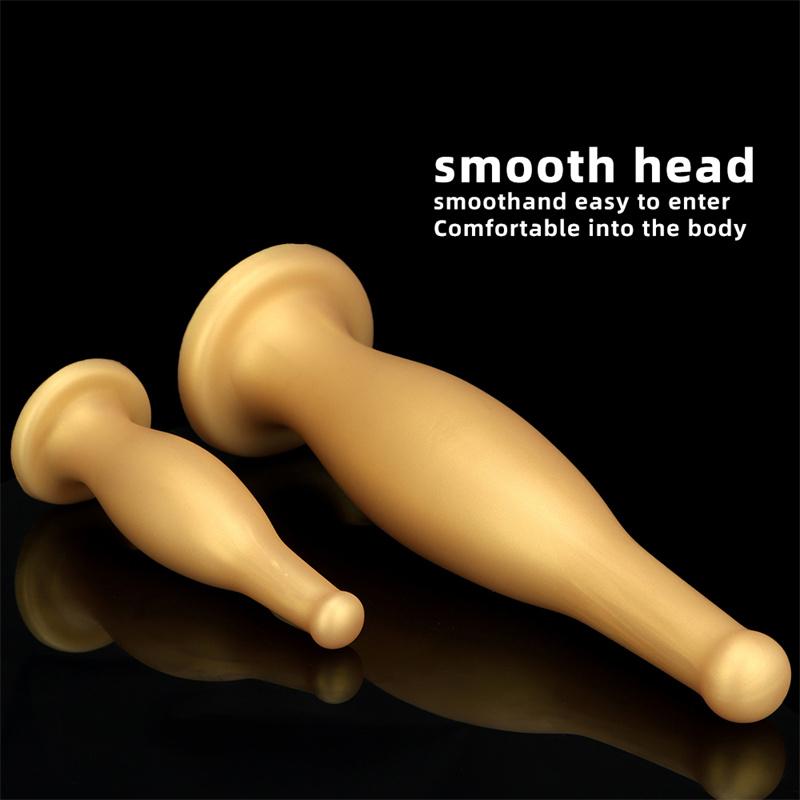 Gin Bottle Oversized Soft Posterior Anal Plugs Silicone Anal Dilator Female Toys Masturbator Anal Products