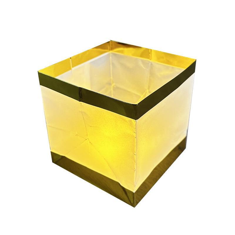 Multicolor Waterproof Floating Paper Lanterns With Gold Trim Sturdy Material For Weddings Parties Wishing Ceremonies