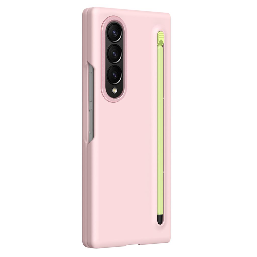 For Samsung Galaxy Z Fold4 5G Case Hard PC Phone Cover with Tempered Glass Film and Stylus
