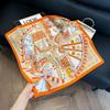 New artificial silk shell marine silk scarf 71cm square scarf professional scarf shawl scarf