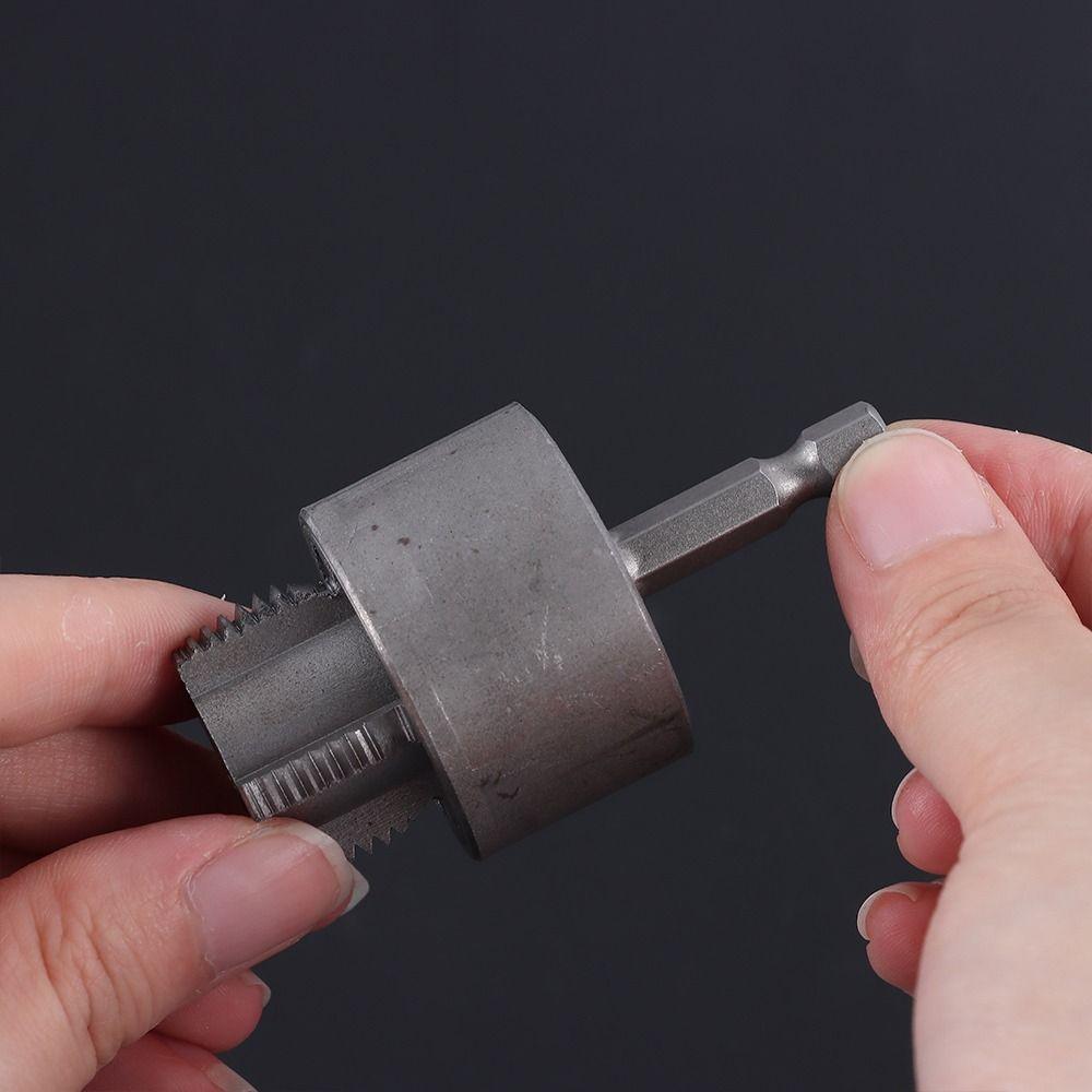 4/6 Points Pvc Pipe Threader Plumbing Tool Durable Internal and External Thread Opener Multifunction Waterpipe Tapping Tool