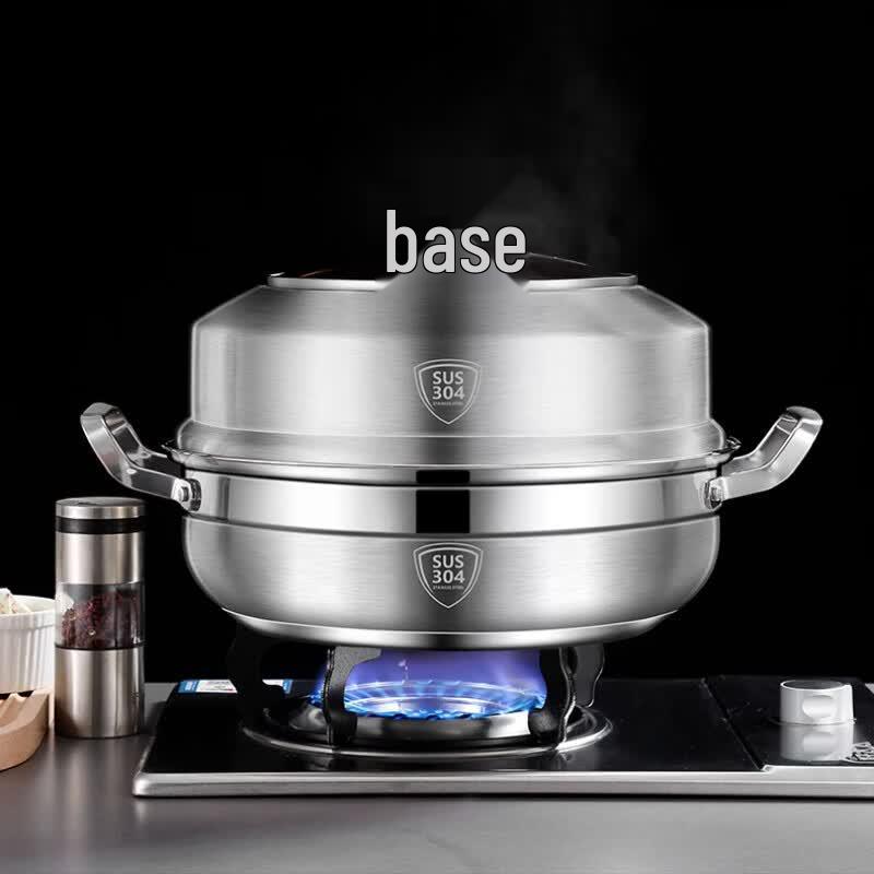 Yunshuang 304 Stainless Steel Steamer & Soup Pot