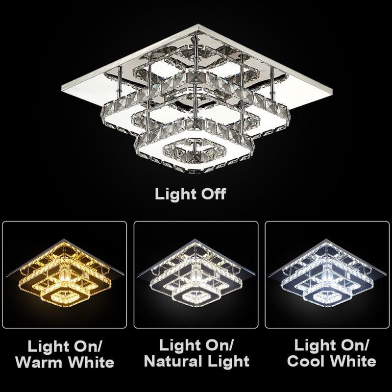 Double Layer Luxury Modern Lighting Crystal Led Ceiling Lamp Bedroom Chandelier Tricolor Dimmable Indoor At Affordable S Free Real Reviews With Photos Joom Double Layer Luxury Modern Lighting, Layered Square Modern Led Chandelier Light