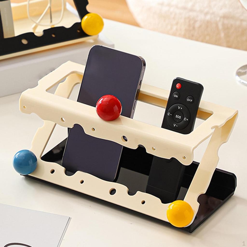 Desktop Storage Rack Organizer Practical Mini Display Box Remote Control for