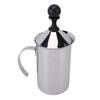 Manual Milk Frother 600ml Stainless Steel Hand Pump Milk Creamer Coffee Frothing Foam Maker Pitcher with Handle for