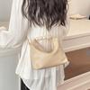 PU Leather Cloud Shoulder Bag Korean Style Women Crossbody Bag Casual Pearl Handle Handbag  Wallet