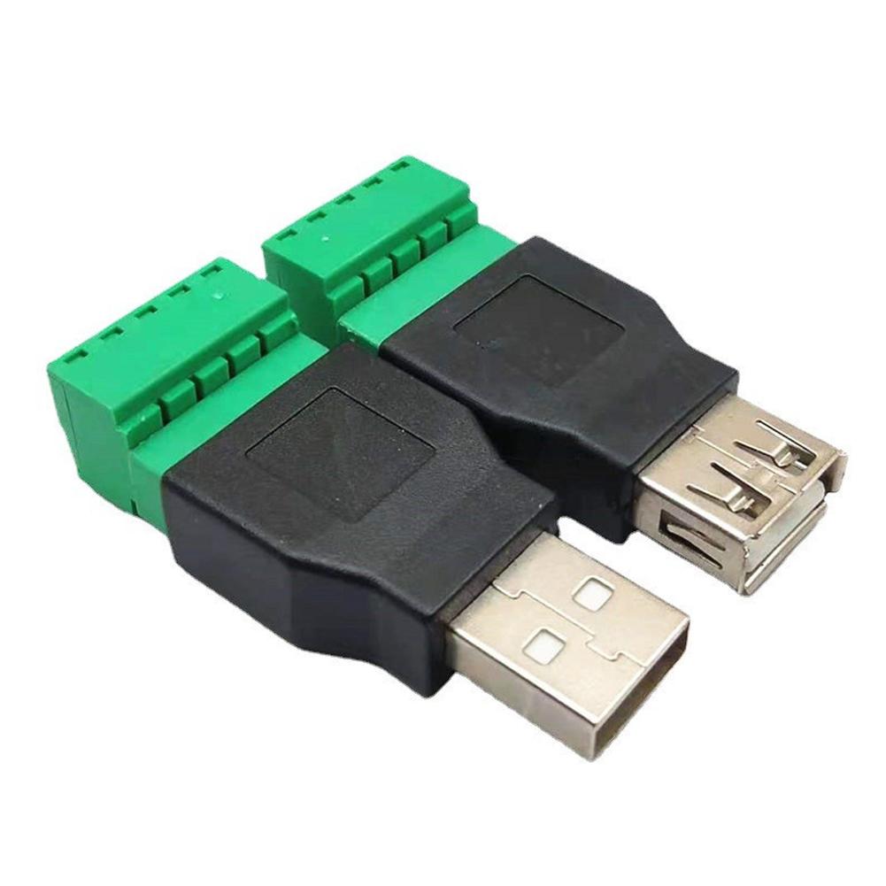 USB Adapter Shielded Connector Replacement Parts Terminal USB2.0 4-pin 50 53mm Male Female To 5P PVC Accessories