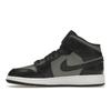 Zapatillas Air Jordan 1 Mid GS Shadow para Niños Gris Negro Gris Partícula 554725-096