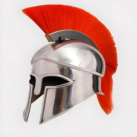 Wearable Ancient Greek Corinthian Helmet 18 Gauge Steel, Cosplay LARP Gift