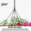 Wedding Artificial Flowers for Outdoor Fake Hanging Morning Glory with Eucalyptus Leaves UV Flower Bouquet Resistant Faux Plants Petunias
