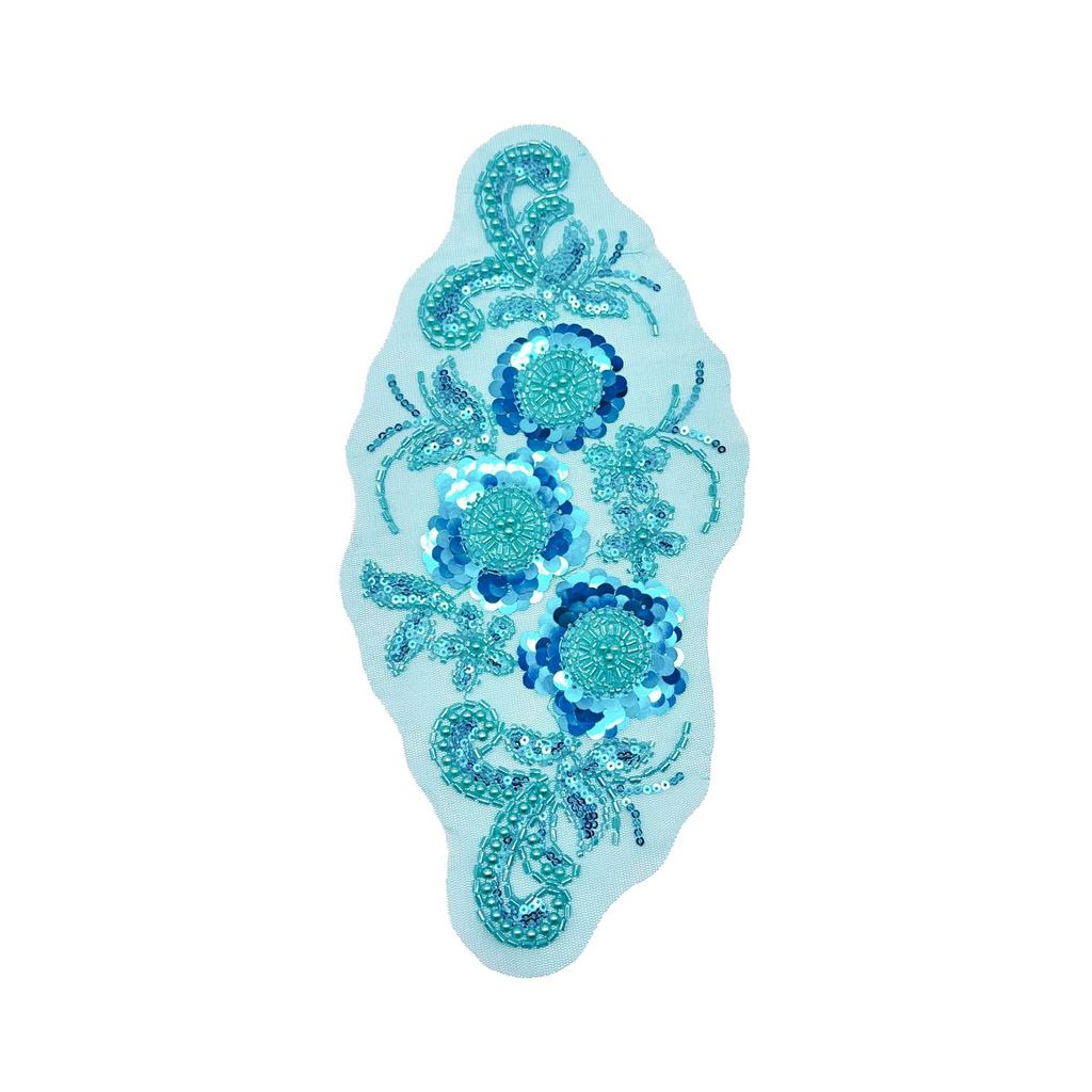 Heavy Industry Wedding Dress Accessories Accessories Cloth Stickers Accessories Mesh Handmade Beaded Sequins Floral Decal Accessories