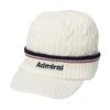 Admiral GOLF (Admiral Golf) Cap Knit Basic Unisex White ADMB5B11
