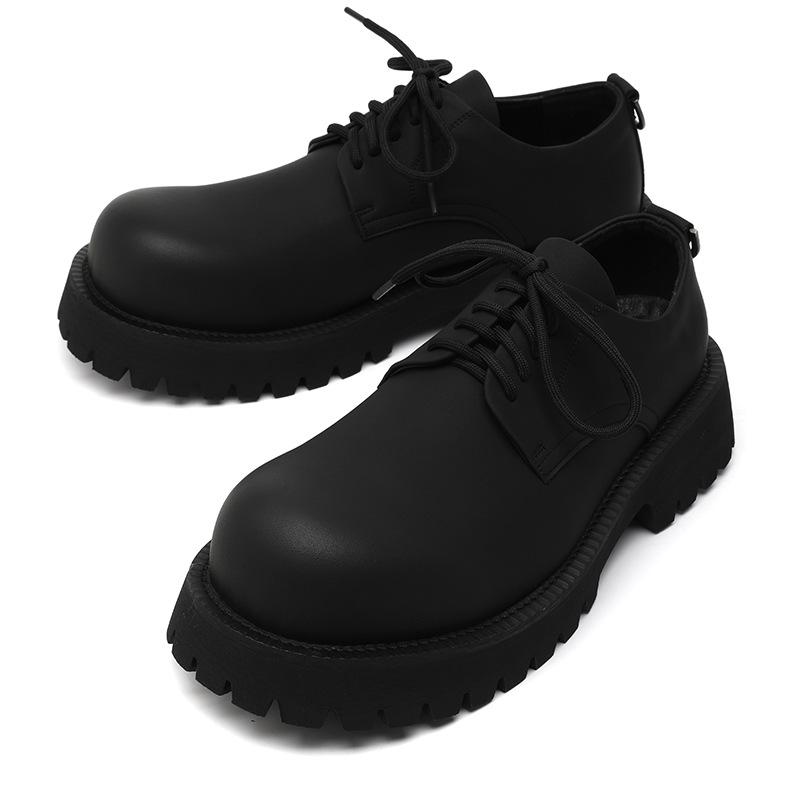 Casual leather shoes men's British style platform heightening tooling big head shoes men's Martin small leather shoes 8832-R