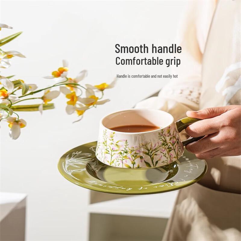 Taozhi Elegant Ceramic Coffee Cup & Saucer Gift Collection