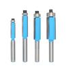 Akylin Set of 6mm Shaft Flush Trim Router Bits with Guide Straight Chamfer Woodworking Milling Joint Removal Decorative Electric Trimmer Woodworking