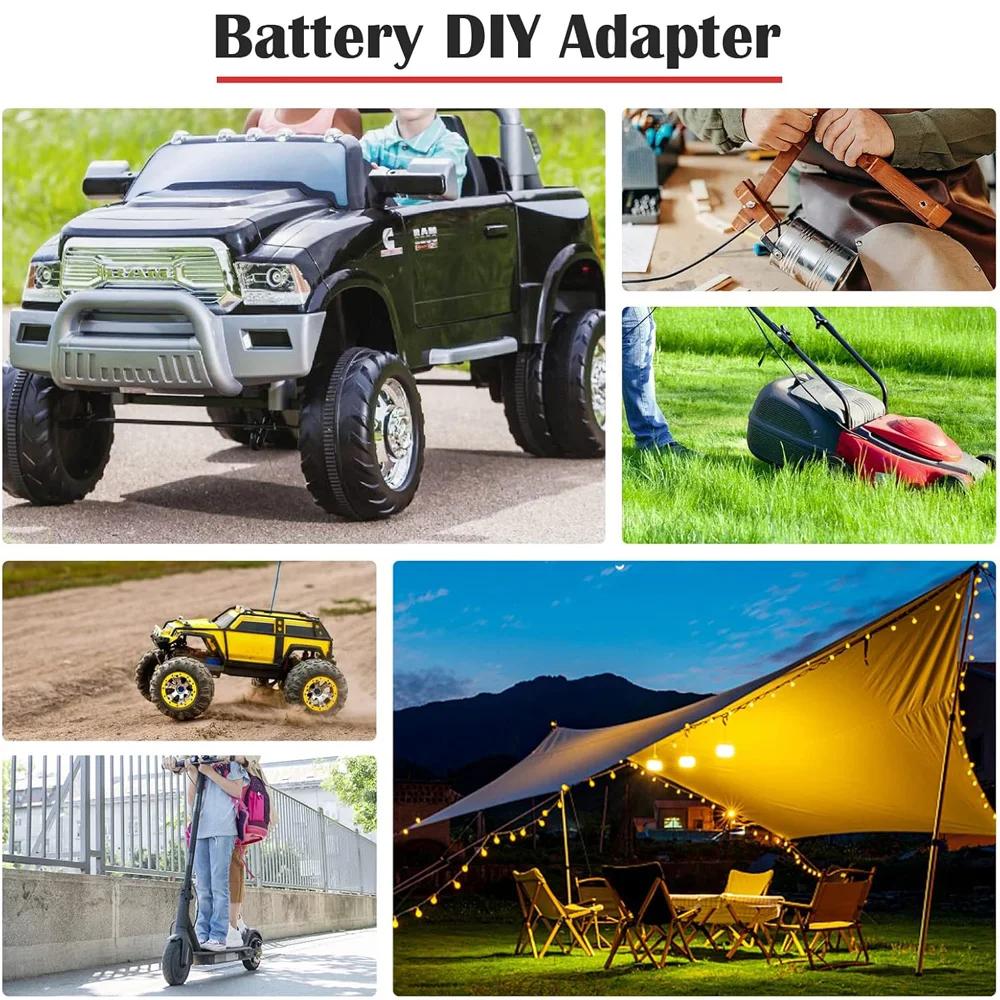 Battery Adapter Converter for Makita Dewalt Milwaukee 14.4V 18V 20V Li-Ion Battery DIY Power Tool Battery Converter