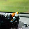 6 Stück Niedliche Mini Cartoon Katze Ornamente, Auto Bildschirmecken Dekoration, Katze Mikrolandschaft Modell Niedliche Auto Accessoires Geschenke