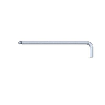 Wiha 369W30 Ball End Hex L-Key Wrench 3mm, Heat-Treated Chrome Vanadium Steel Ballpoint Wrench
