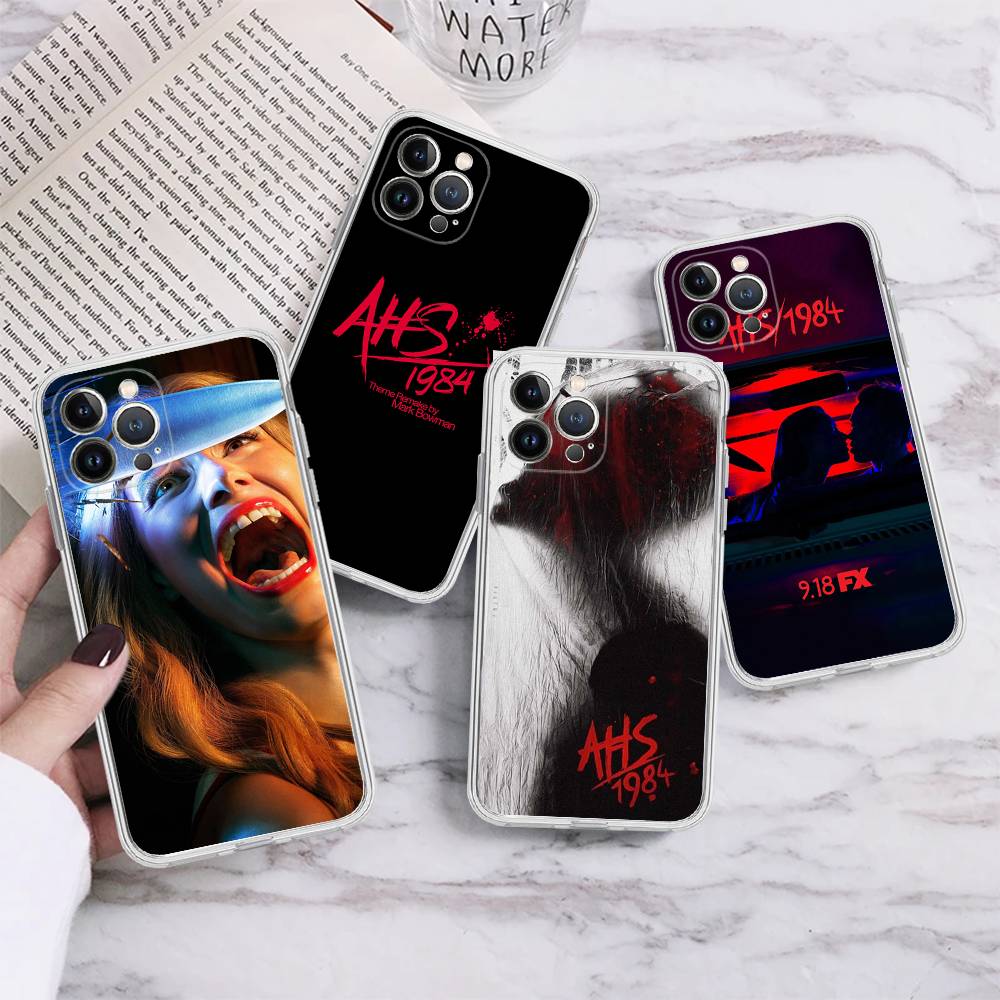 American Horror Story AHS 1984 Phone Case For IPhone 17 16 15 14 13 11 12 Pro Max 16 Plus Transparent