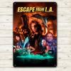 K1Escape From LA Film Metallaffisch Tennskylt 20x30cm Plakett aluminium