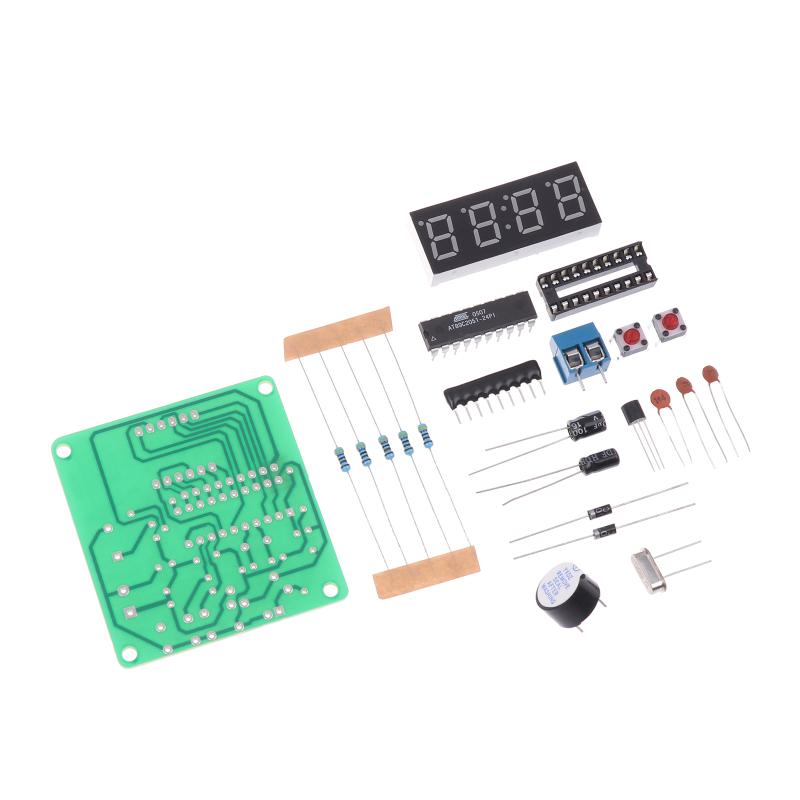 4-Digit Electronic Clock Microcontroller Digital Clock 4-Digit Clock Diy Kit Parts