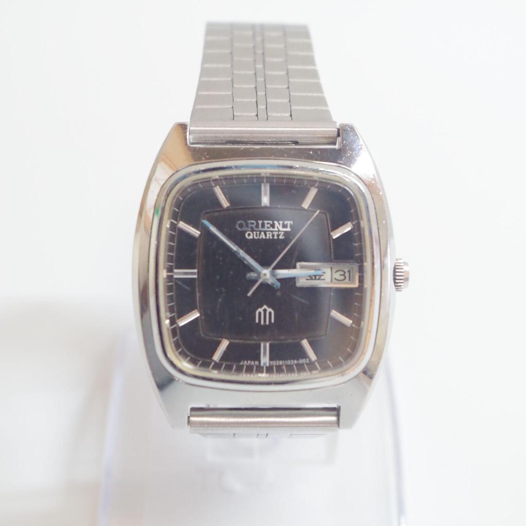 Used A7621 ORIENT Y029102-40 Quartz Day Date Brown Dial Men's Watch Working Item