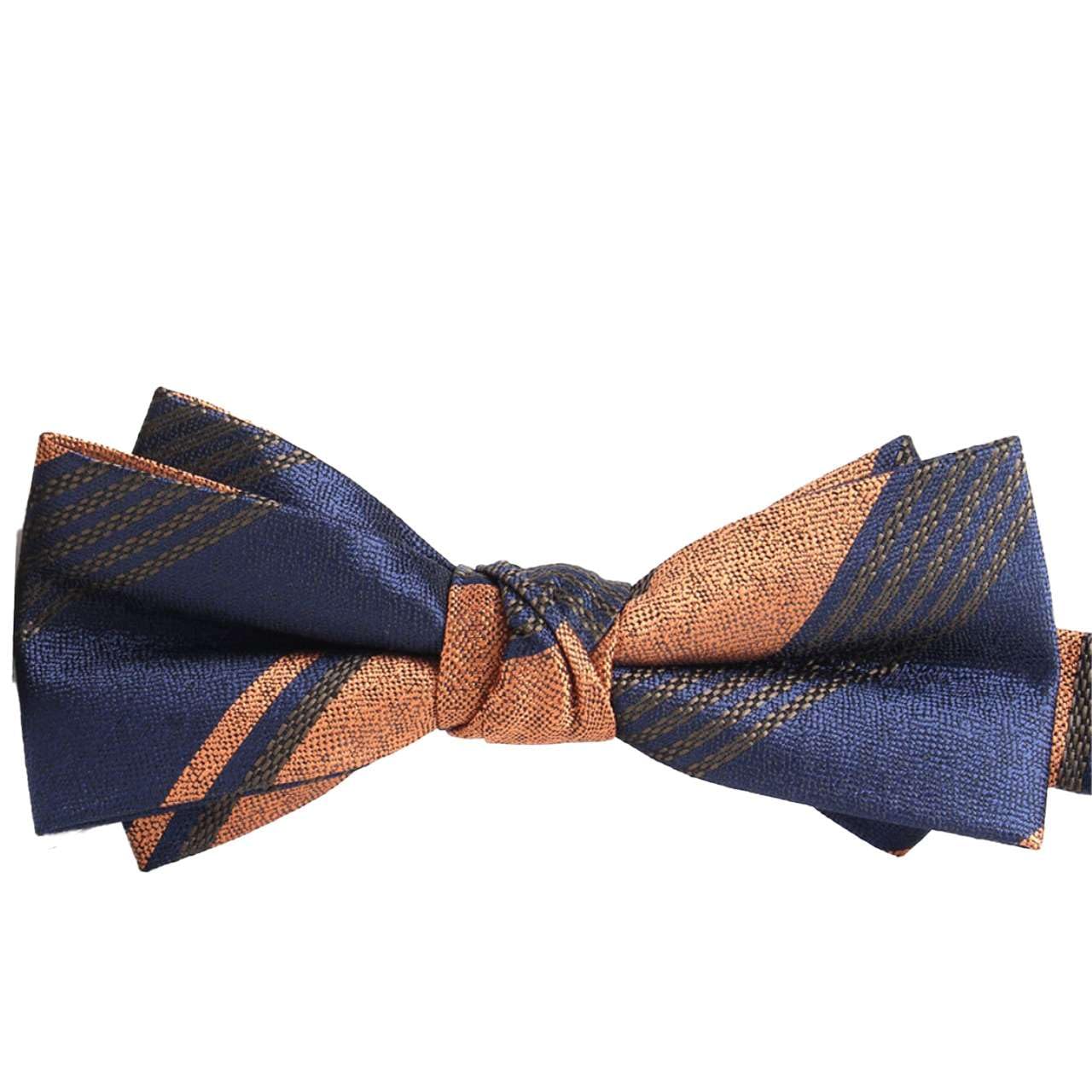[White Fang] Double Stripe Necktie, Bow Tie, Formal, Simple, Stylish, Men s & Women s NC097(A001)