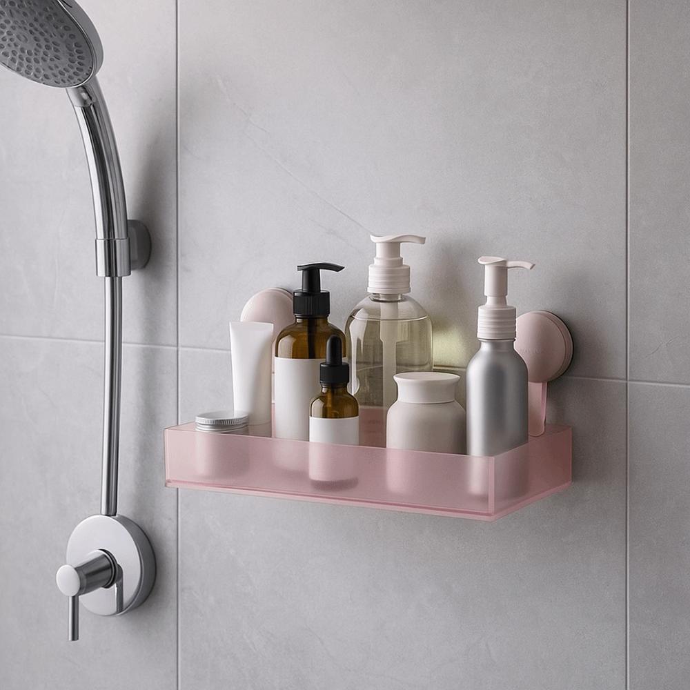 Wall Mounted Wall Hanging Storage Rack Frosted Cosmetics Storage Rack For Home