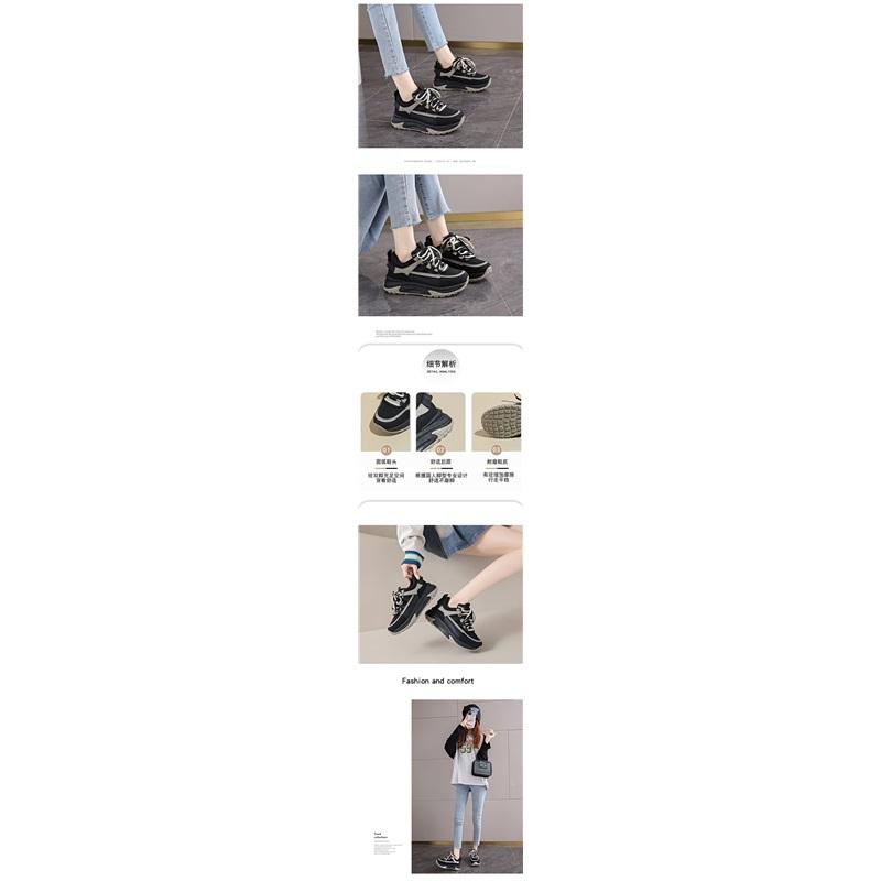  Classic Chunky Sneakers Lac Up Platform Casual Shoes For Women