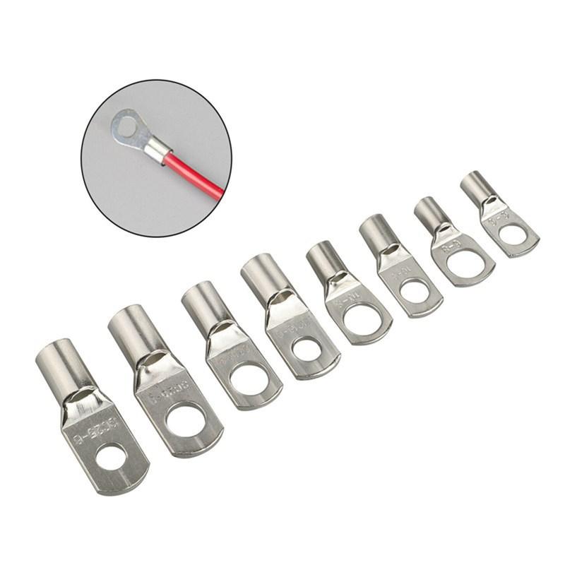 140Pcs/Box Cable Lugs Set 60Pcs Open Barrel Terminals + 80Pcs Heat Shrink Tubing