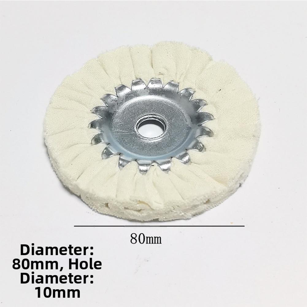 Cotton Buffing Disc Flap Polishing Wheel Cotton Abrasive Cloth Machine Compatible Quick Attach Polishing Wheel