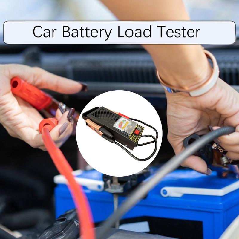 Automotive Battery Health Tester Load Checker Automotive Load Tester High Accuracy CCA Analyzer With Alligator Clips For Cars