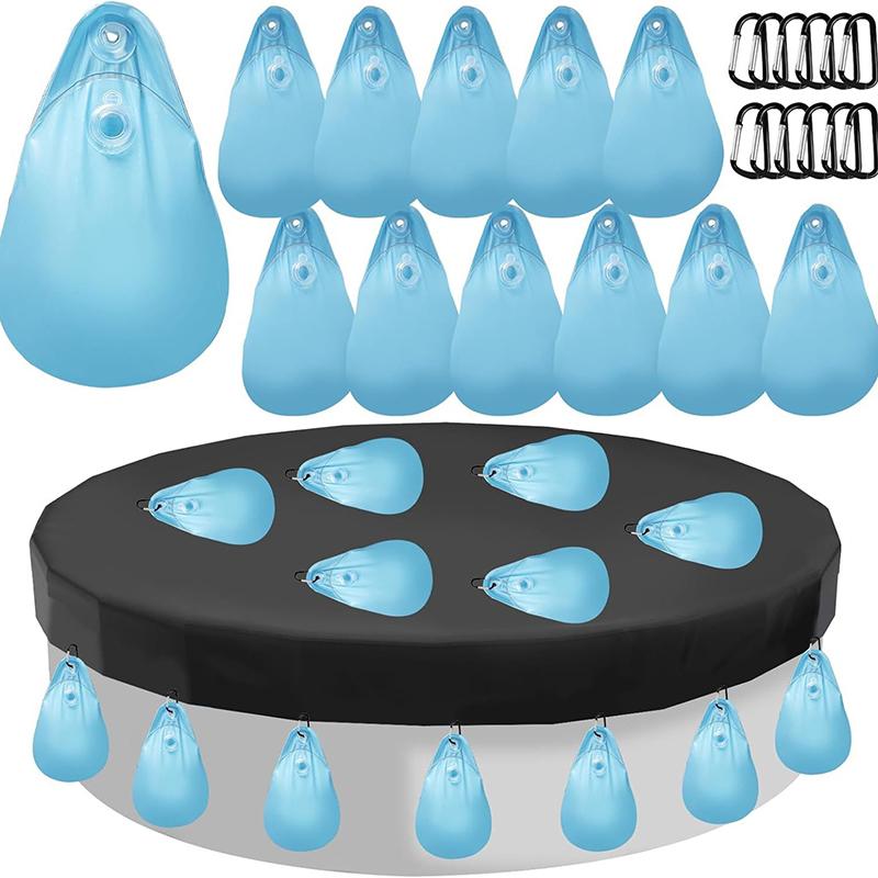 1Pcs Leakproof PVC Pool Cover Weight with Hooks Heavy Duty Hanging Bag for above Ground Swimming Pools