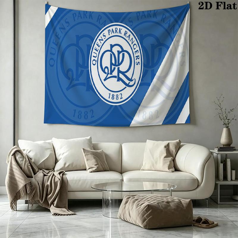Queens Park Rangers Wandteppich Ästhetischer Wandbehang Bedruckte Stoffdecke Dekorative Wandteppiche für Schlafzimmer Wohnzimmer Heimdekoration