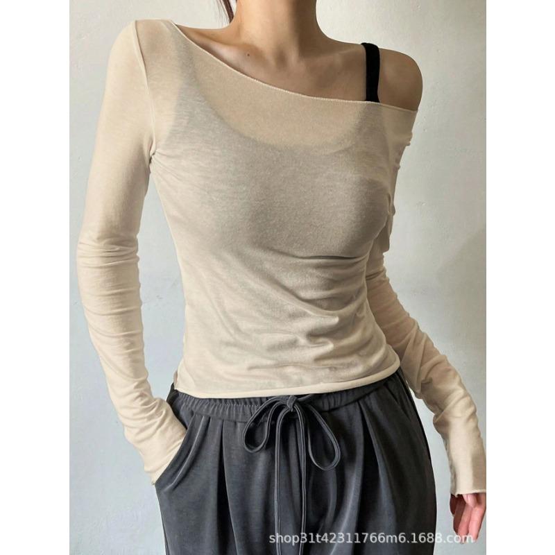 

Women s Fashion Casual Spring Autumn Solid Color Print Long Sleeve Oblique Collar Blouses & Shirts XXL хаки