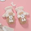 Cartoon Sheep Gloves Cute Lined Plush Animal Mittens Stage Performance Gloves