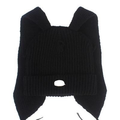 Universal Chemistry Rabbit Long Ear Black Beanie Rabbit Beanie