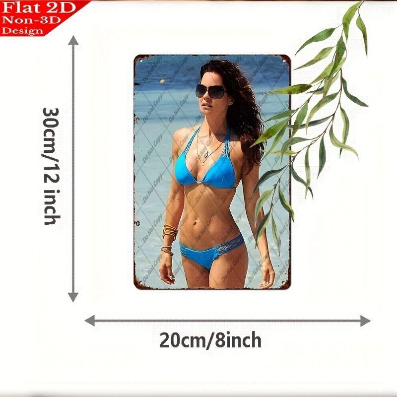 Retro Metal Sign Sexy Girl Wall Art Decor 20x30 cm