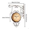 Antique Design Round Double-sided Wall Clock, Station Clock for Kitchen, Garden And Patio.