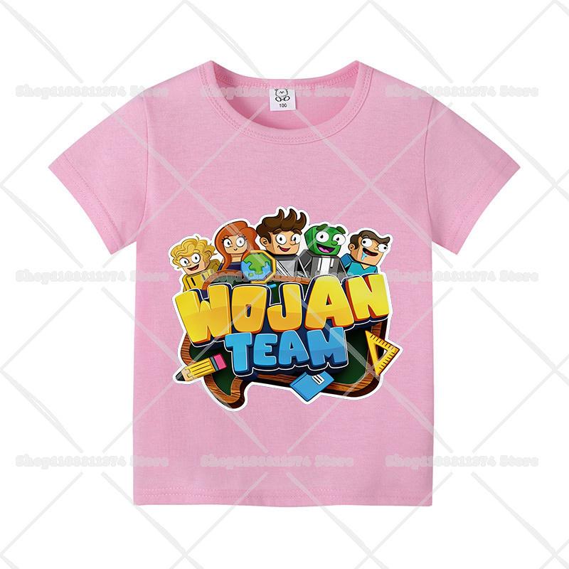 Anime Crew Neck T-Shirt Children's Short Sleeve Summer Boys' and Girls' T-Shirt Birthday Gift