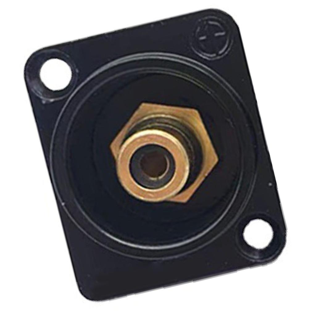 RCA Panel Mount Solder Adapter RCA Female to Solder Terminal AV Connector for TV Audio Game Machine Black Core