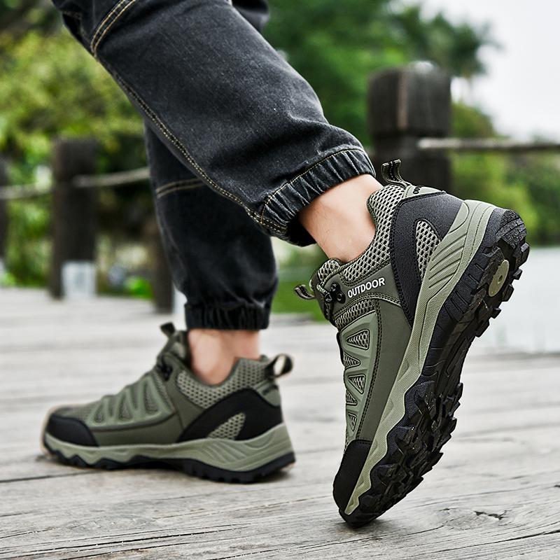 Large Size Anti Slip and Wear-resistant Outdoor Leisure Sports Shoes Hiking Shoes Hiking Shoes Off-road Running Shoes Men's Shoes