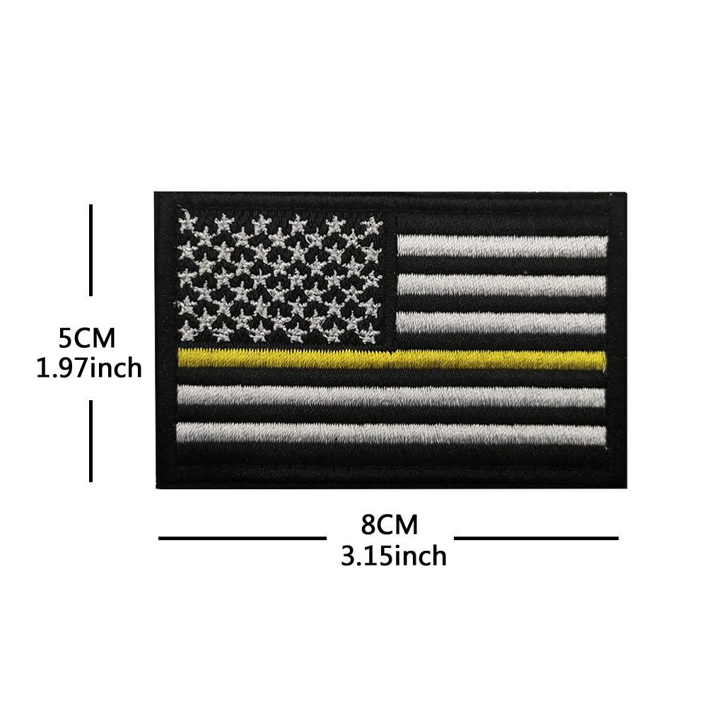 Toppa con Bracciale in Velcro Bandiera Americana - Distintivo Ricamato Star-Spangled Banner